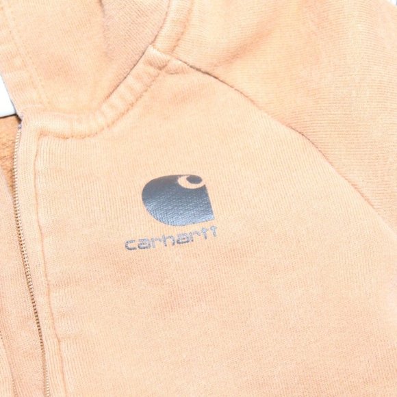 Carhartt Hooded Bodysuit One Piece Brown Baby Toddler Size 18M 18 Months H11912 - Picture 7 of 8
